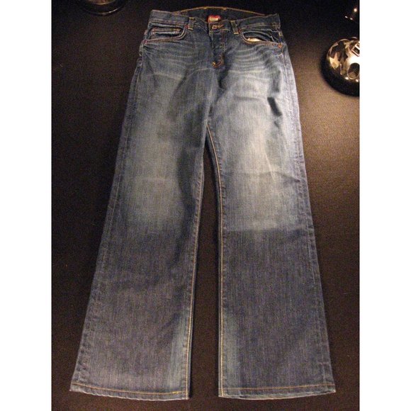 Lucky Brand Victory Rider Womens Jeans 30x31 MEASURED tag 4/27 LOW RISE Blue - Picture 3 of 12